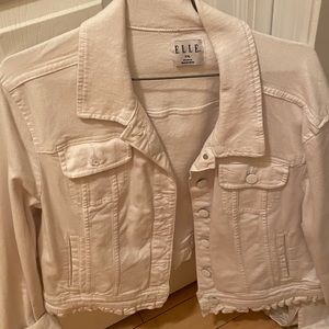 White jean jacket